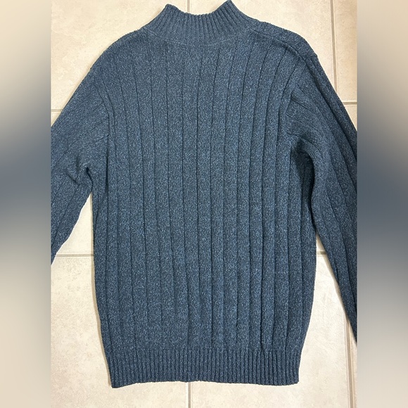 Haggar Blue Quarter-Zip - Picture 2 of 10